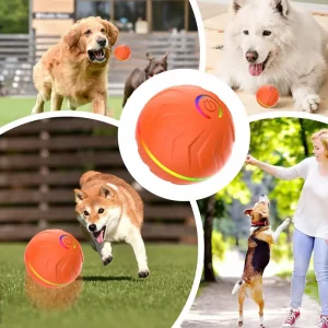 Rechargeable Interactive Pet Ball Toy – Large Durable Jumping Ball for Dogs & Cats | USB Charging Smart Play Companion | Vibrant & Wear-Resistant Design